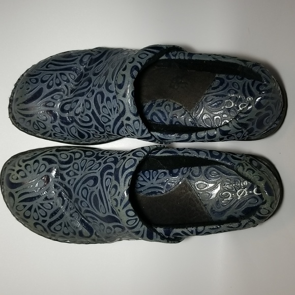 Boc, Blue leather clogs, Women'size 11 - Picture 10 of 12